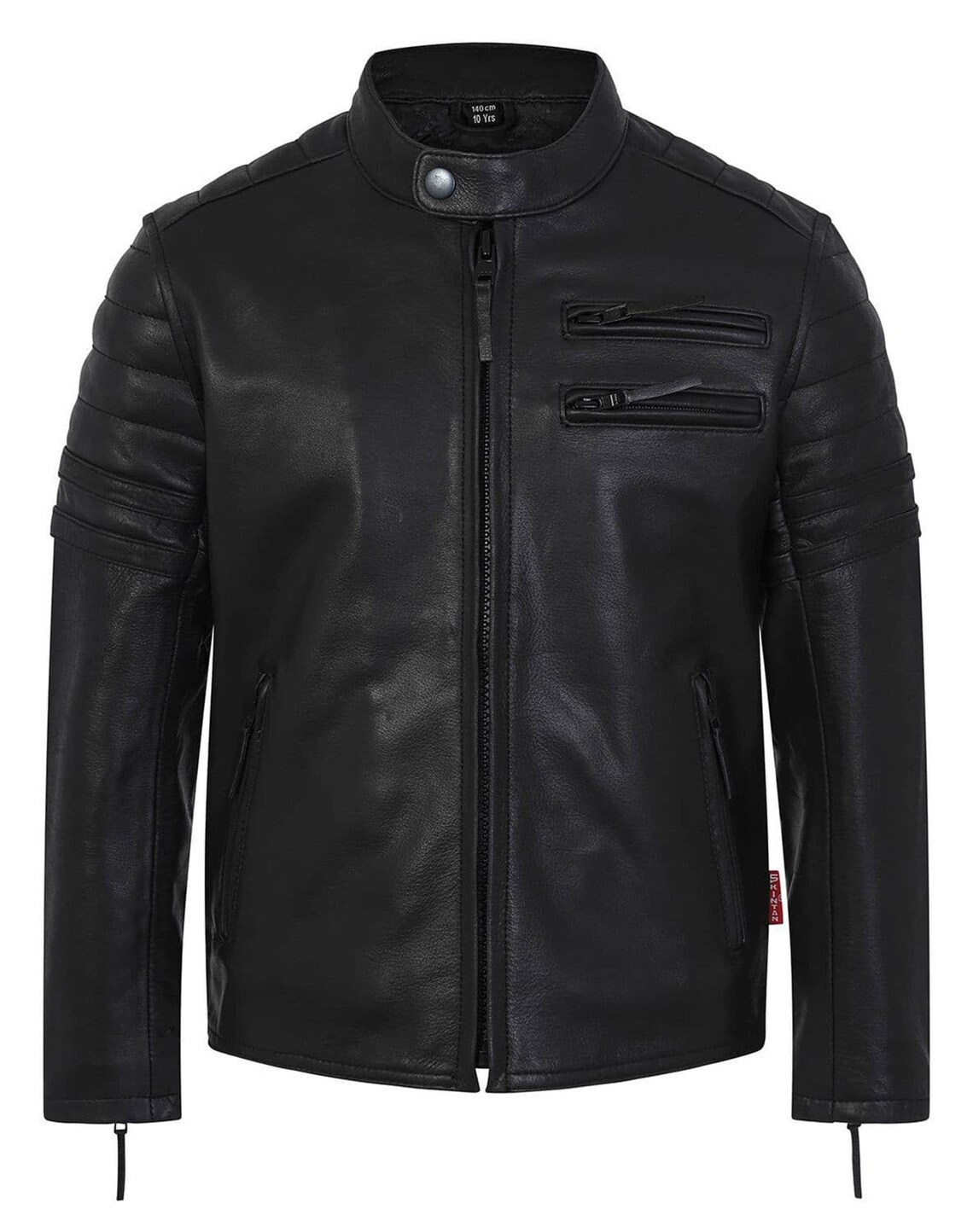 KIDS VEGAN LEATHER BIKER JACKET 4-10 CLEVER CLOGS main image 1