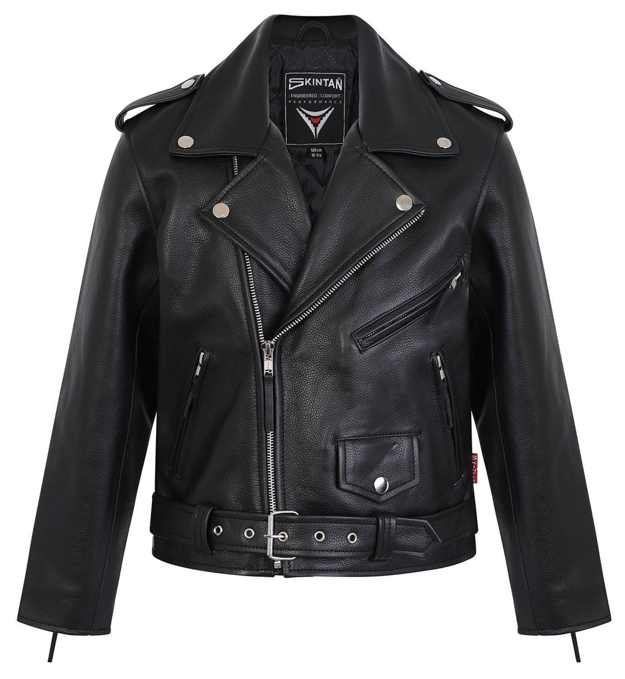 Farfetch Mädchen Kleidung Jacken & Mäntel Jacken Lederjacken Faux-leather biker jacket 