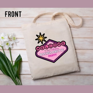 Bridesmaid Gift Tote | Bachelorette Party Favors | Maid of Honor Gift | Wedding Party | Las Vegas Themed