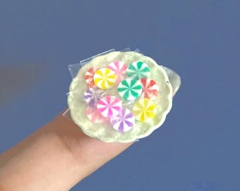 Porte-bonbons miniature - Bonbons emballés pour maison de poupée - Fait main à l'échelle 1/12