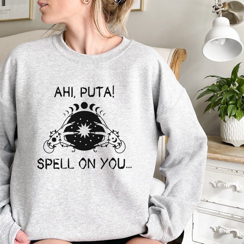 Funny Halloween Bruja Sweater Puta Spell on You Sweatshirt Etsy UK