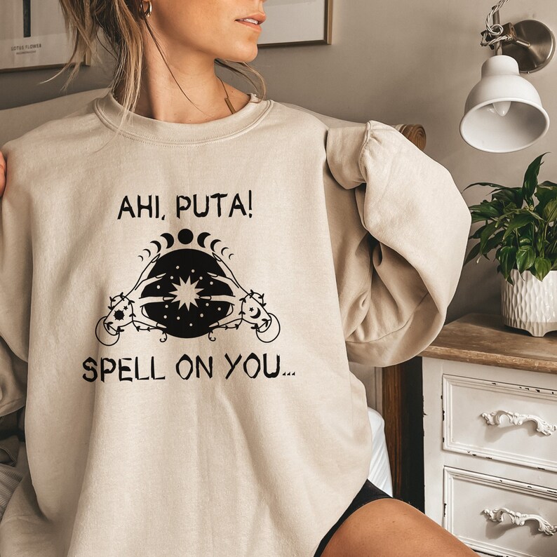 Funny Halloween Bruja Sweater Puta Spell on You Sweatshirt Etsy UK