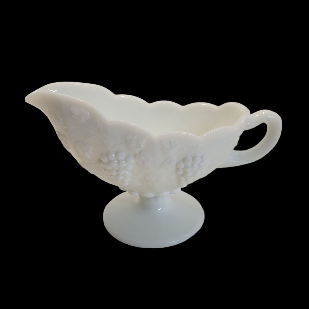Vintage Westmoreland Handmade Milk Glass Gravy Boat Etsy
