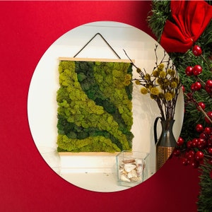 Moss Art by Numbers kit. Based on the paint by numbers method of instruction but using natural preserved moss. Moss art kit. Craft kit. Moss