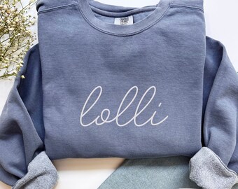 Comfort Colors Lolli Sweatshirt Lolly Sweatshirt Lolli Shirt Lolli Crewneck Lolly T Shirt Lolli T Shirt Lolli Gifts Grandma Sweatshirt