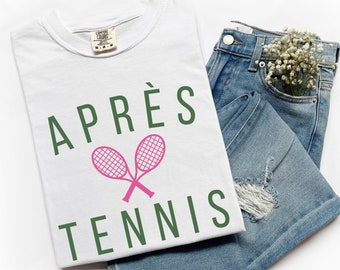 Apres Tennis Shirt Apres Tennis T Shirt Old Money Aesthetic Preppy Stuff Cheap Ladies Tennis T Shirt Apres Tennis Sweatshirt
