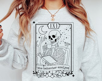 Halloween BCBA Sweatshirt BCBA Halloween Shirt Halloween RBT Shirts Rbt Halloween Shirt Aba Shirt Aba Shirts Aba Therapist Gift Bcba Gifts