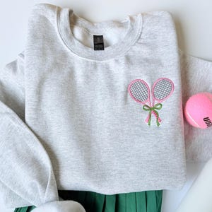 Moletom de tênis bordado para mulheres Apres Tennis Moletom de tênis Moletom de tênis Pulli de tênis Pullover de tênis Moletom de clube de tênis