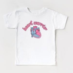 Camisa de guerrero del corazón para niños pequeños Camisa del guerrero del corazón del bebé Camisa del guerrero del corazón Niños CHD Concienciación Defecto cardíaco congénito CCAM vsd HLHS Conciencia