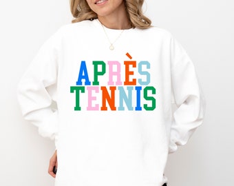 Apres Tennis Sweatshirt Frauen-preppy Sachen billiges altes Geld Ästhetisches Sweatshirt Tennis-Club Sweatshirt Tennis-Kleidung Tennis-Kapitän Geschenke