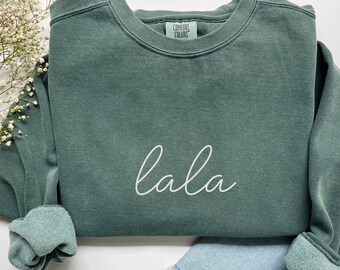 Lala Sweatshirt Lala Crewneck Lala Shirt Grandma Sweatshirt Lala Gifts Grandparent Sweatshirt Lala Christmas Gift Grandparents Gift