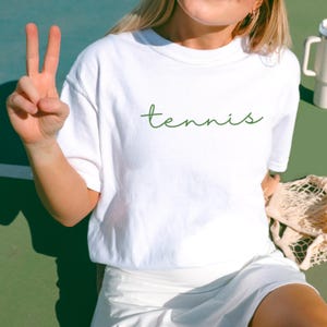T-shirt de tennis pour femme T-shirt de l&#39;équipe de tennis du club de tennis T-shirt de tennis après-vente T-shirt de tennis femme Cadeaux de tennis T-shirt de tennis