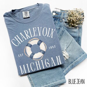 Charlevoix Shirt Charlevoix Shirts Lake Michigan Shirt Michigan T Shirt Charlevoix Sweatshirt Old Money Aesthetic Preppy Stuff Cheap
