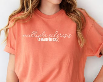 Multiple sclerose shirt Multiple sclerose bewustzijn MS Awareness shirt MS Support shirt MS T-shirt multiple sclerose shirts MS Walk shirt
