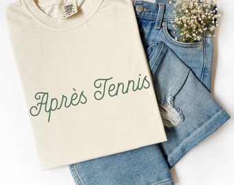 Apres Tennis Shirt Apres Tennis T Shirt Old Money Aesthetic Preppy Stuff Cheap Ladies Tennis T Shirt Apres Tennis Sweatshirt