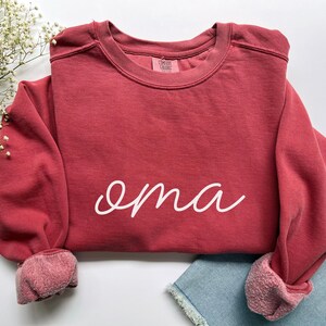 Oma Sweatshirt Oma Shirt Oma Gifts Oma Gift Oma Grandma Sweatshirt Comfort Colors Oma Sweatshirts Oma Geschenk Gifts for Oma image 5