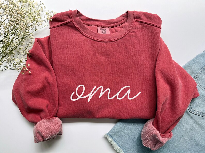 Oma Sweatshirt Oma Shirt Oma Gifts Oma Gift Oma Grandma Sweatshirt Comfort Colors Oma Sweatshirts Oma Geschenk Gifts for Oma image 5
