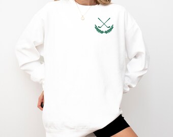 Gesticktes Golf-Sweatshirt für Frauen Golf-Team-Shirt Golf Rundhalsausschnitt Golf Mom Sweatshirt Mädchen Golf-Team Sweatshirt Womens Golf Sweatshirt
