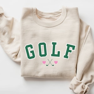 Golf Sweatshirt Golf Crewneck Cute Golf Gift Golf Team Shirts Golf Gifts For Women Golf Accssories Preppy Stuff Cheap Old Money Aesthetic