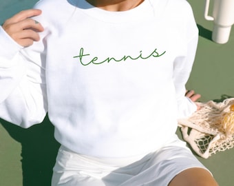 Preppy Tennis Sweatshirt Tennis Club Pullover Apres Tennis Sweatshirt Après Tennis Sweatshirt für Frauen Teenis Sweatshirt Tennis Shirt