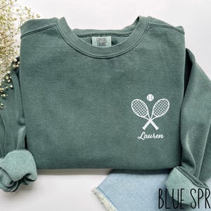 Moletom de tênis bordado para mulheres Apres Tennis Moletom de tênis Moletom de tênis Pulli de tênis Pullover de tênis Moletom de clube de tênis