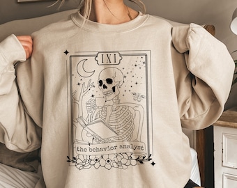 Halloween BCBA sudadera BCBA Halloween sudadera futura Bcba camisa Bcba regalos junta certificada analista de comportamiento sudadera Aba camisas