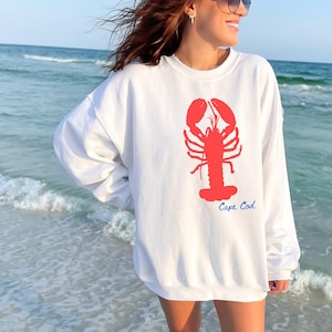 Cape Cod Sweatshirt Lobster Sweatshirt Lobster Shirt Lobster Sweater Lobster Tshirt Nautical Sweater Oceancore Shirt Oceancore Sweatshirt