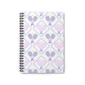 Personalized Tennis Journal Tennis Notebook Tennis Gifts Tennis Planner Tennis Captain Gifts Tennis Team Gift Tennis Senior Gift For Her