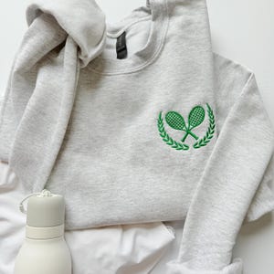 Moletom de tênis bordado para mulheres Apres Tennis Moletom de tênis Moletom de tênis Pulli de tênis Pullover de tênis Moletom de clube de tênis