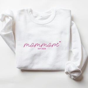 Custom Mommom Sweatshirt Mommom Shirt Mom Mom Sweatshirt Mom Mom Shirt Mommom EST Sweatshirt Mommom T Shirt Mommom Gift