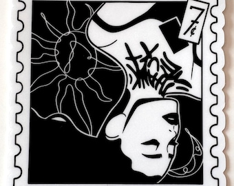 Pegatina de vinilo impermeable con el sello "Thank U Next Musician" de Ariana