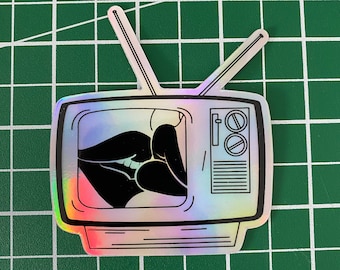 Pegatina de vinilo impermeable de One Movie Kiss (normal u holográfica) para músico independiente.