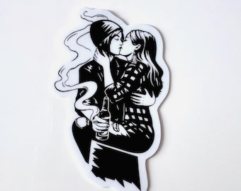 Pegatina de vinilo impermeable inspirada en la película "La vida es extraña antes de la tormenta", pareja de Chloe y Rachel Amberprice