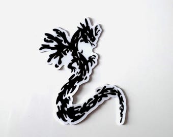 Pegatina de tatuaje de dragón de Antes de la tormenta inspirada en Rachel Amber