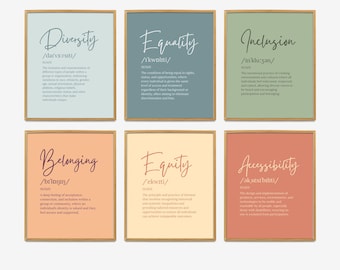 Motivational Wall Art for Office Decor, Colorful Office Wall Art, Office Print Bundle, Trendy Workplace Posters, Teamwork Wall Decor
