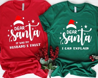 Custom 'Dear Santa' Christmas Shirt, Matching Group T-Shirt