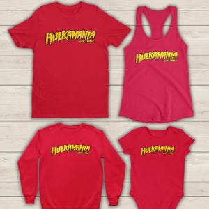 Red Hulk Hogan Hulkamania Shirt: Graphic Tee, Tank Top, Sweatshirt