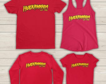 Red Hulk Hogan Hulkamania Shirt: Graphic Tee, Tank Top, Sweatshirt
