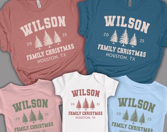 Custom Family Name Christmas Shirt: Matching Holiday Pajamas