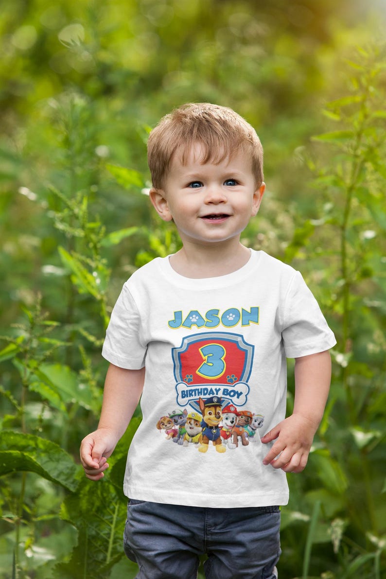 Custom Family Patrol Shirt, Personalized Patrol Birthday Tee, Mom Patrol Shirt, Dad Patrol Shirt, Family Matching Birthday Shirts