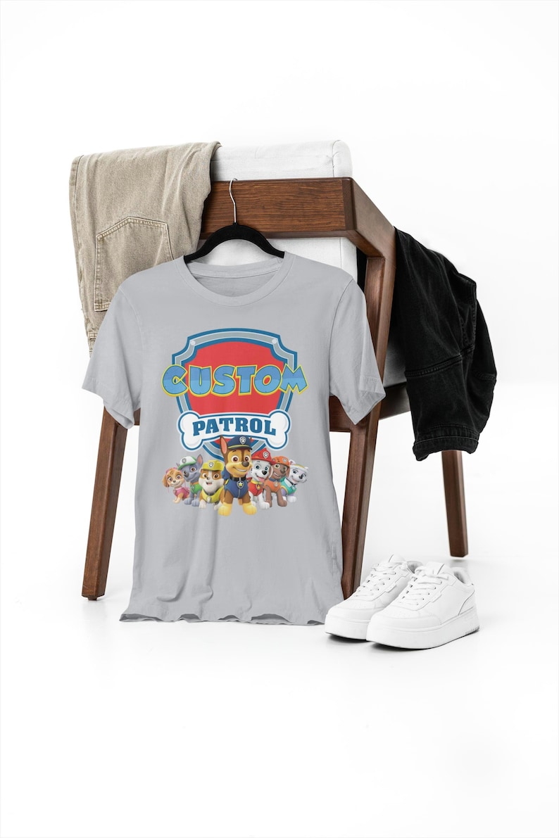 Custom Family Patrol Shirt, Personalized Patrol Birthday Tee, Mom Patrol Shirt, Dad Patrol Shirt, Family Matching Birthday Shirts