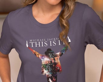マイケル・ジャクソン「This Is It」映画Tシャツ：レトロMJファンT