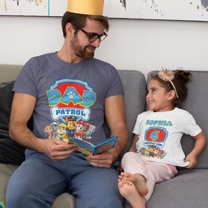Custom Family Patrol Shirt, Personalized Patrol Birthday Tee, Mom Patrol Shirt, Dad Patrol Shirt, Family Matching Birthday Shirts