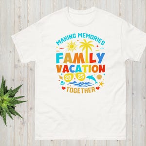 Family Vacation 2025 Memories Travel Tee for Trips Custom Family Shirt,Family Matching Tees,Summer Vacation T-shirts
