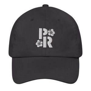 PR Embroidered Dad Hat, Boricua Cap, Flor de Maga, Puerto Rican Hat, Gift for Him, Gift for Her, Bad Bunny Fan, Puerto Rico Gift