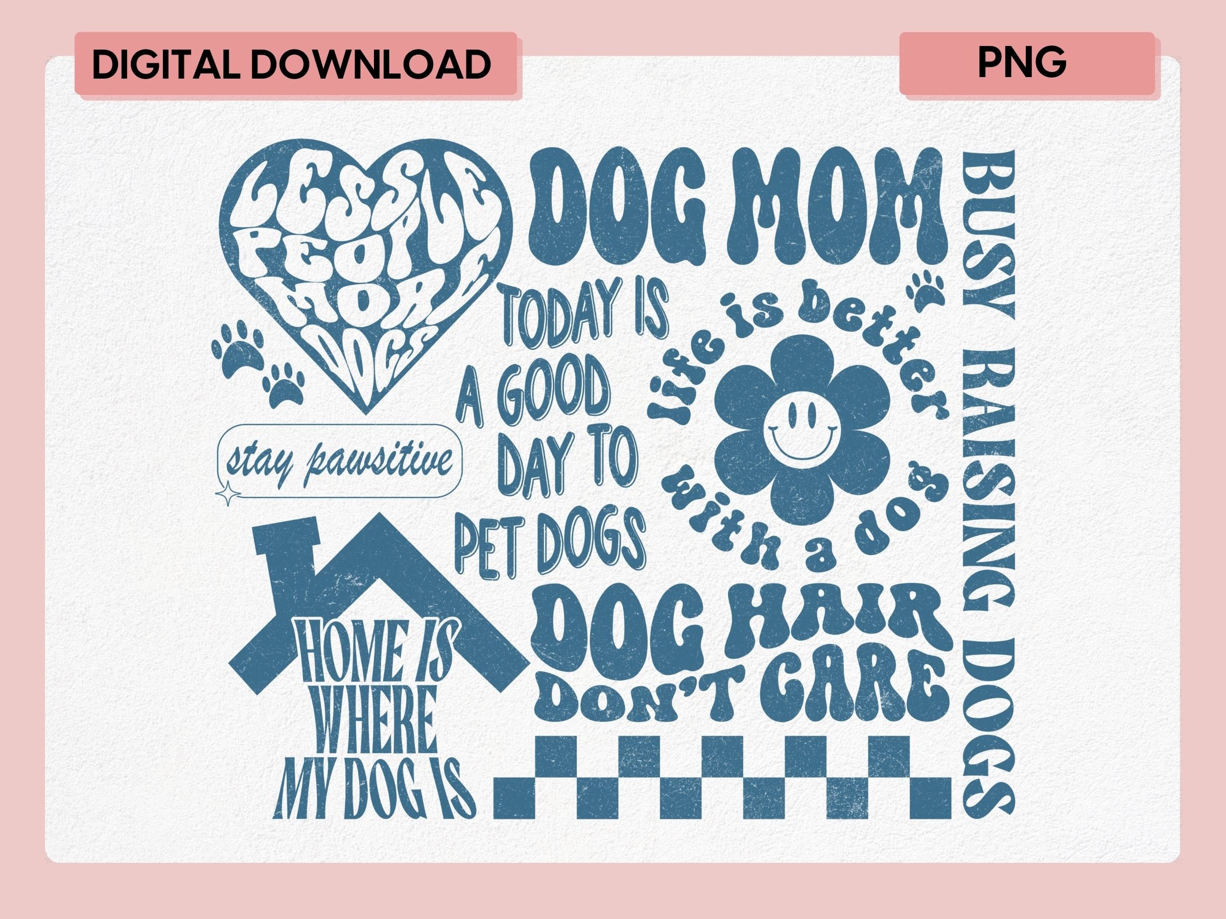 Dog Mom PNG Retro Dog Mom PNG Dog Sublimation Dog PNG Dog - Etsy
