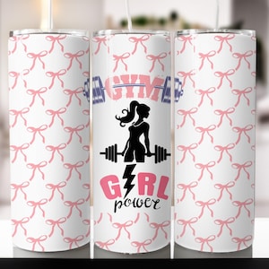 Fitness Tumbler Wrap Design, Gym Life PNG File, Digital Gym Life Fitness Fashion Girl 20Oz Tumbler Wrap,20Oz Gym Motivational Tumbler Wrap