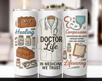 Doctor Life 20oz Tumbler Sublimation Design (Digital Download)