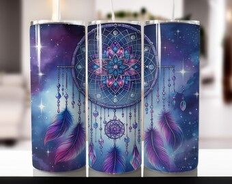 Boho Rainbow Tumbler Wrap: 20oz Skinny Tumbler Sublimation Design (PNG Digital Download