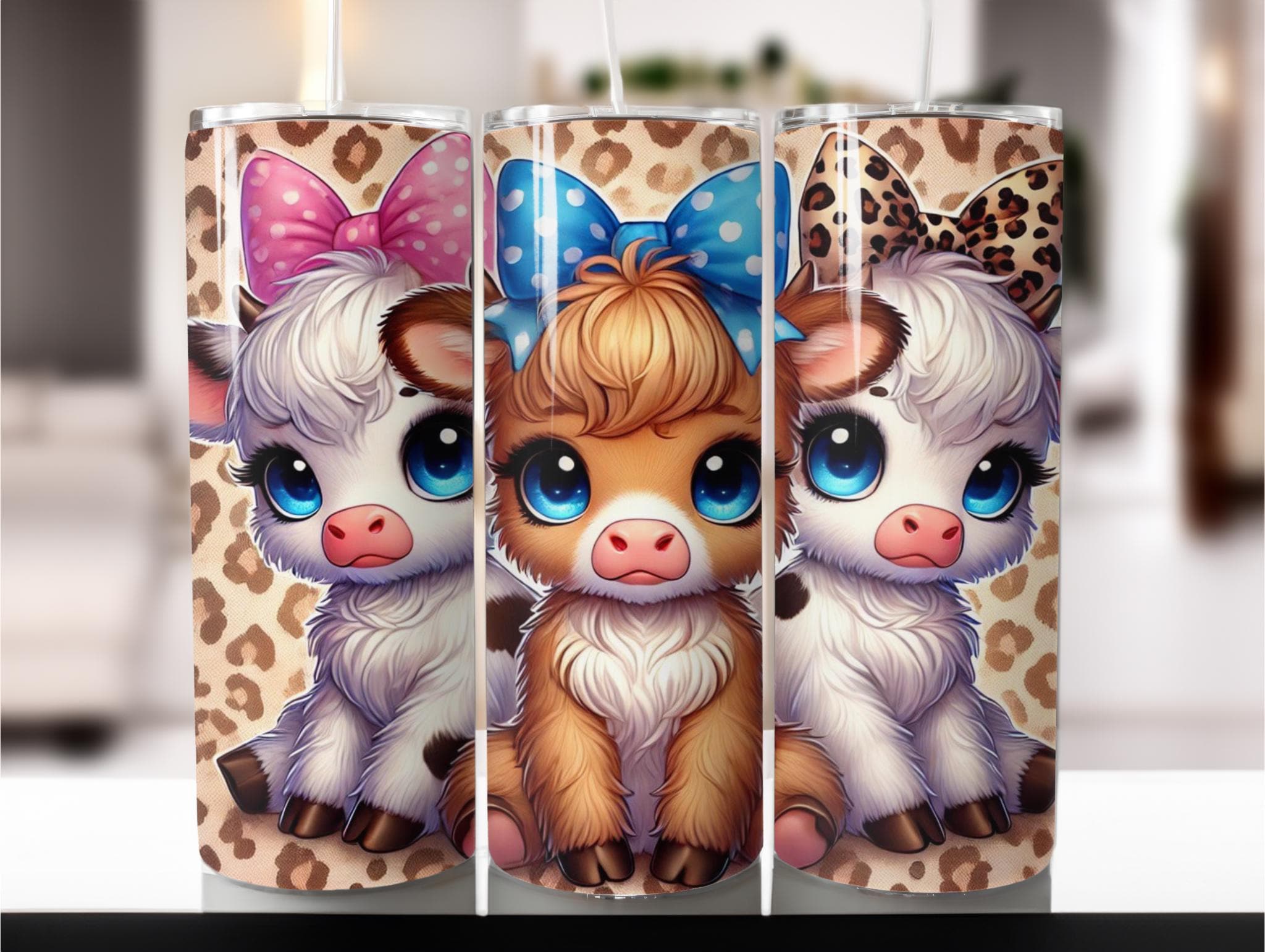 Highland Cow Tumbler Wrap, 20oz Skinny Tumbler (digital Download